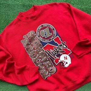Nebraska Cornhuskers National Champions Retro Fan Sweatshirt